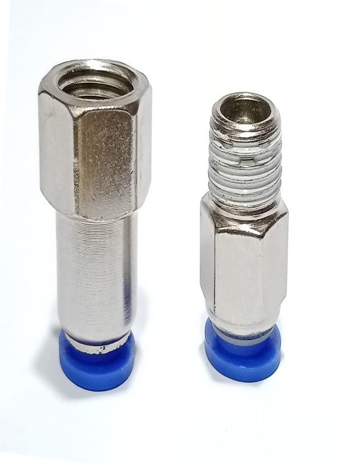 Mass Pro Pneumatic Push Type Connector - 1/4" x 8mm Thread, Quick Fittings Set, Easy Installation, Durable Metal, Male and Female Joint for Efficient Pneumatic Systems - Image 1